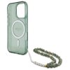 Guess GUHMP16XHGCRELSA iPhone 16 Pro Max 6.9 zielony/green hardcase hardcase IML Glitter With Pearl Strap MagSafe